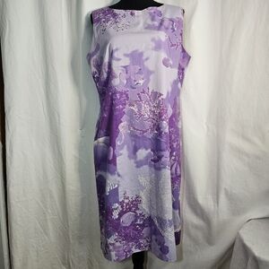 Burberrys of London Vintage Lavender Sealife Sleeveless Dress Burberry sz16/46